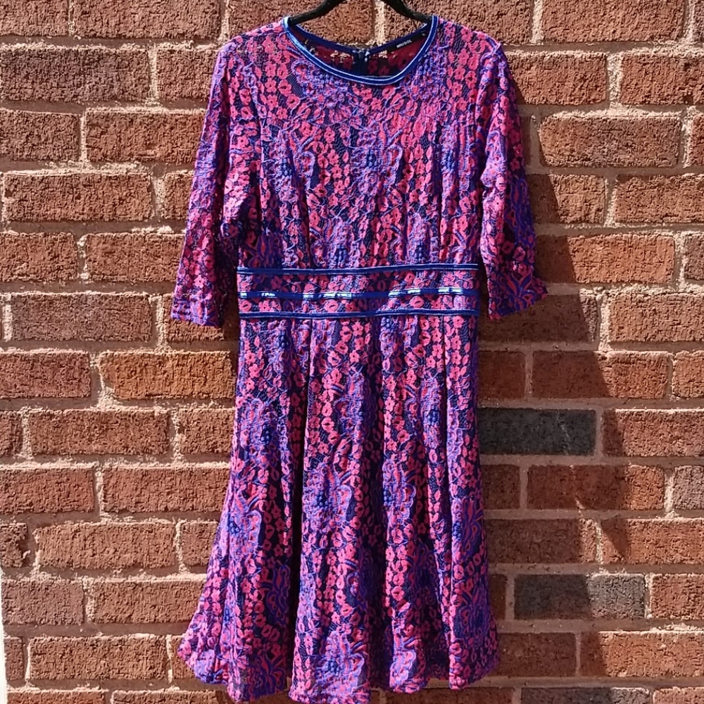 Musol Sz XL VGUC Lace Overlay Cocktail Dress